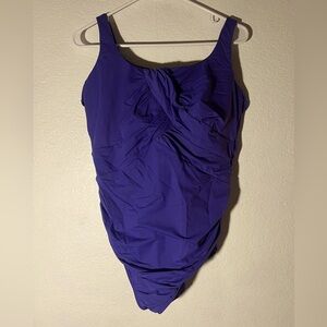 16W G Cup - Blue - Lands’End Swimsuit - One Piece